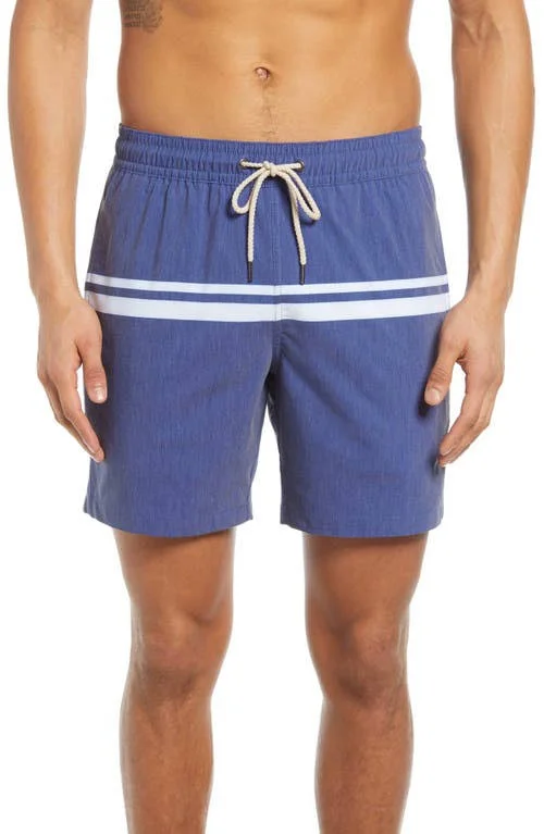 Fair Harbor White Comp Stripe Bayberry Trunk, Mens, L