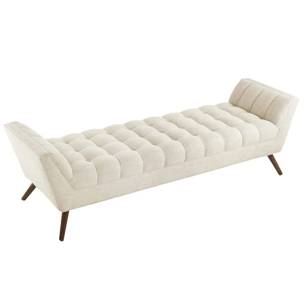 Modway Response Fabric Bench - Gray