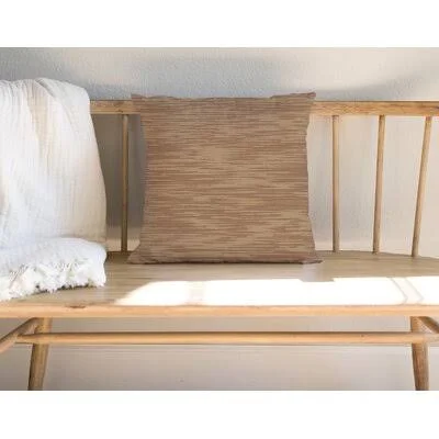 Willsboro Square Pillow Cover & Insert 17 Stories Color: Brown/Tan, Size: 18x22 x 18x22