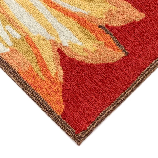 Trans-Ocean Frontporch Sunflower Red Rug 30x22x48x22