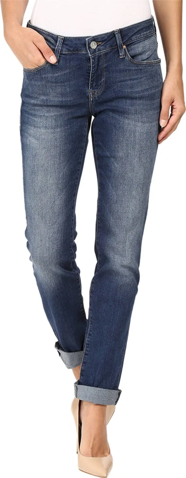 Mavi Women's Emma Slim Boyfriend Jeans in Deep Tribeca
