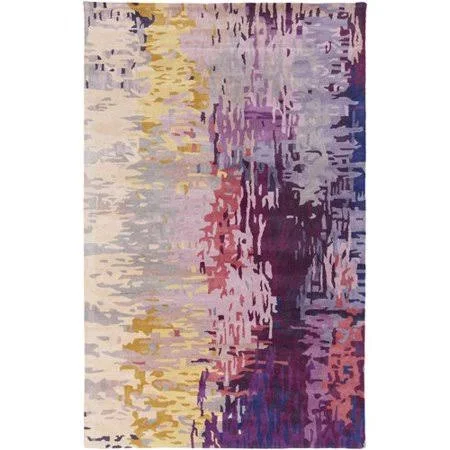 Ebern Designs DeVoe Hand-Tufted Blue/Purple Area Rug, Size: Rectangle 2& x 3&