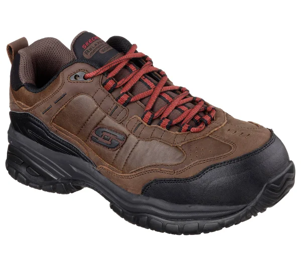 Men's Skechers Work Relaxed Fit Soft Stride Constructor II ST - Size: 7.5, Brown