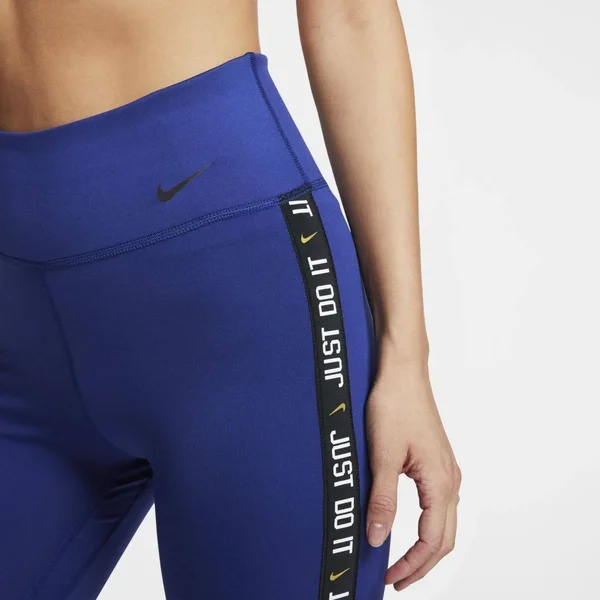Nike One Icon Clash Cuff 7/8 Tights Deep Royal Blue/Metallic Silver/Black Xs