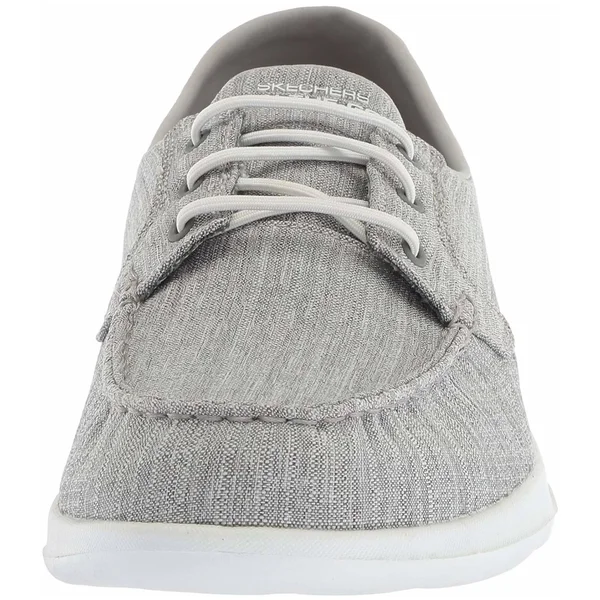 Skechers Women's GOwalk Lite Isla Boat Shoe, Gray