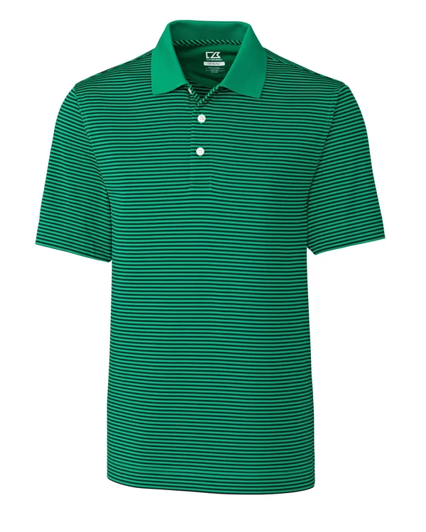 Cutter & Buck DryTec Trevor Stripe Polo - Men's, Size: Large, Black