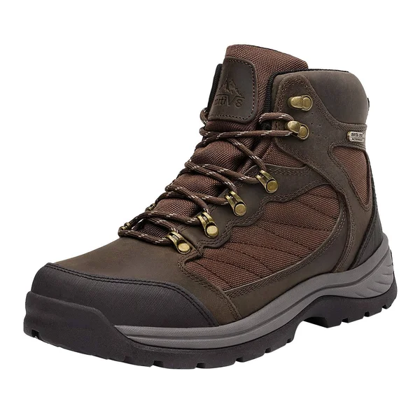 Nortiv 8 Men's Waterproof Hiking Boots Mid Ankle Hiker Mountaineering Trekking Work Boots