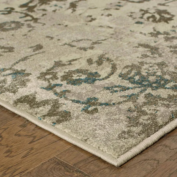 Oriental Weavers Henderson 5502H Ivory/ Grey Area Rug 3&10x22 x 5& 5x22