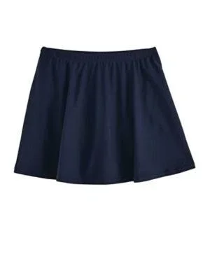 Blair Women's Plus Tankini Skirt - Navy Blue 26W
