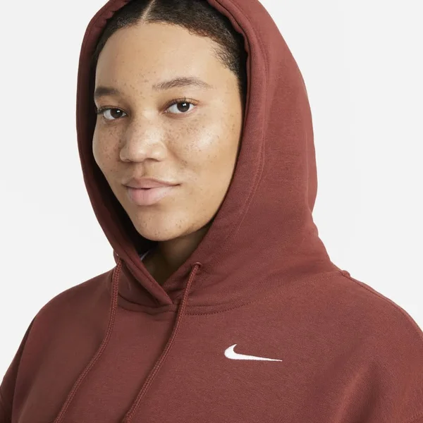 Nike Fleece Hoodie, Size 2x in Dark Pony/White at Nordstrom