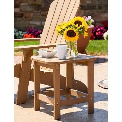 Anika Adirondack Side Table Rosecliff Heights Color: Teak