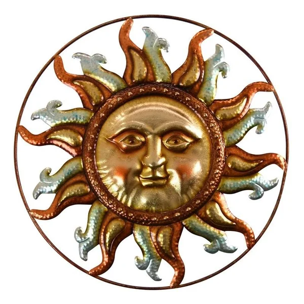 Plutus Brands PBTH93166 Metal Wall Decoration in Gold, 27.75 x 1.5 x 27.75 in
