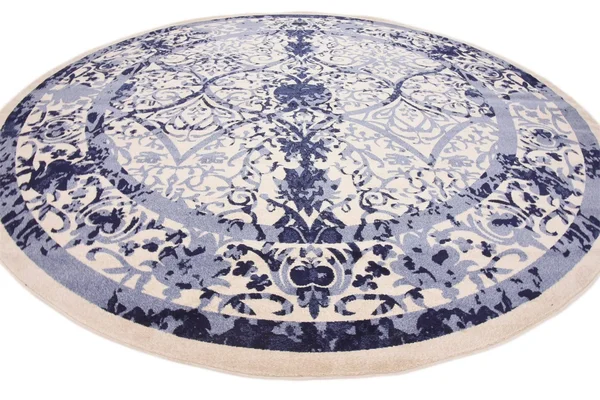 Unique Loom Traditional La Jolla Area Rug (12&2x22 Round - Blue)