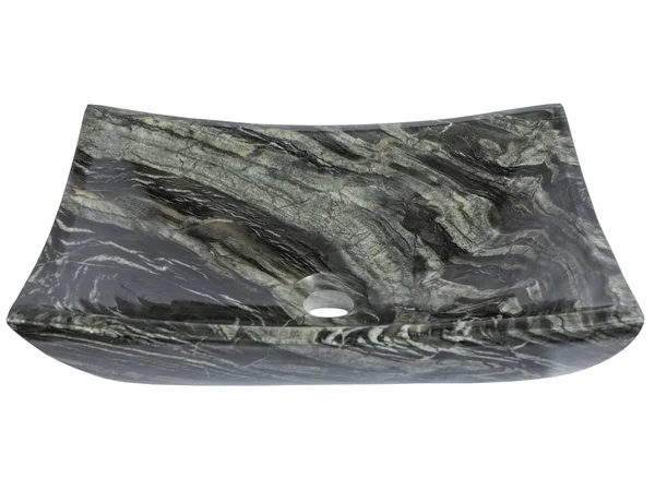 Eden Bath Deep Zen Sink - Wooden Black Marble - EBS011WB-P