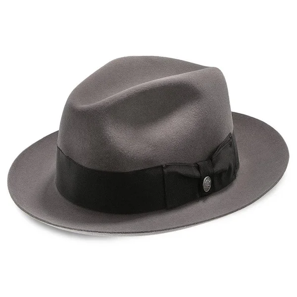 Stetson Temple Fur Felt Fedora Hat, Size: 7, Black