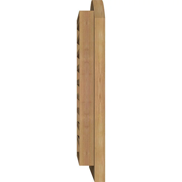 Ekena Millwork GVWAR14X1600SFUWR 14x22W x 16x22H Arch Top Gable Vent (19x22W x 21x22H Frame Size): Unfinished, Functional, Smoot