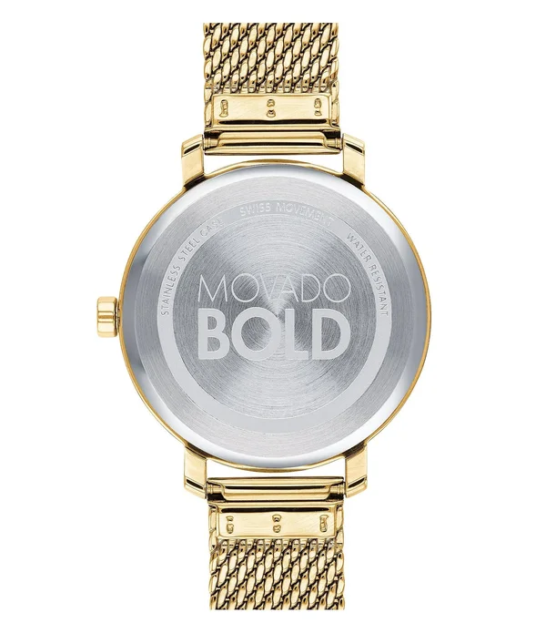 Movado Bold Evolution Gold Women's Watch on Bracelet
