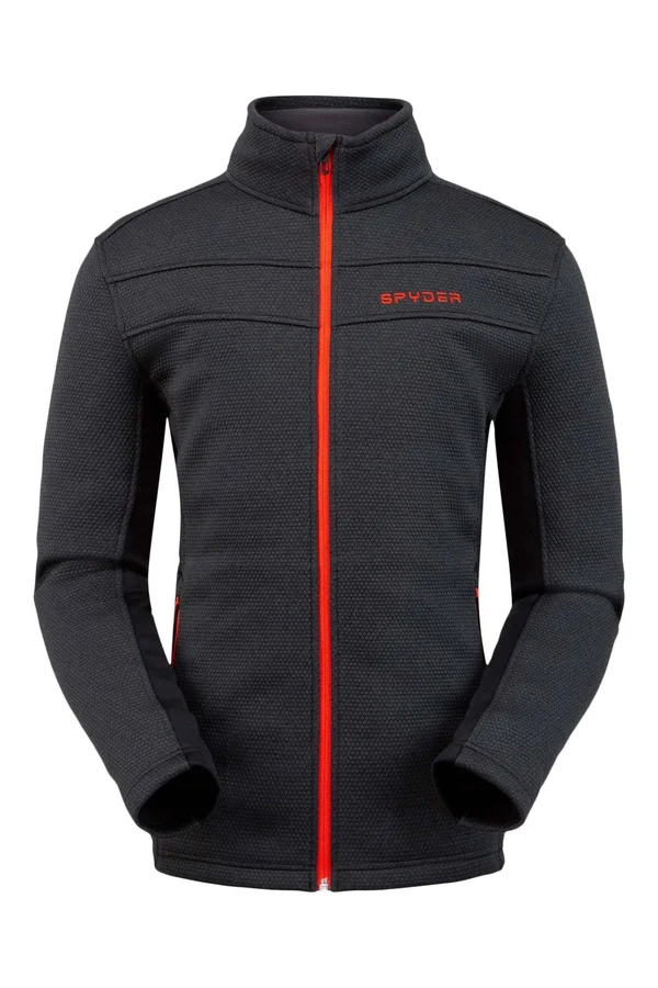 Spyder Men's Encore Full Zip Fleece Jacket - Black