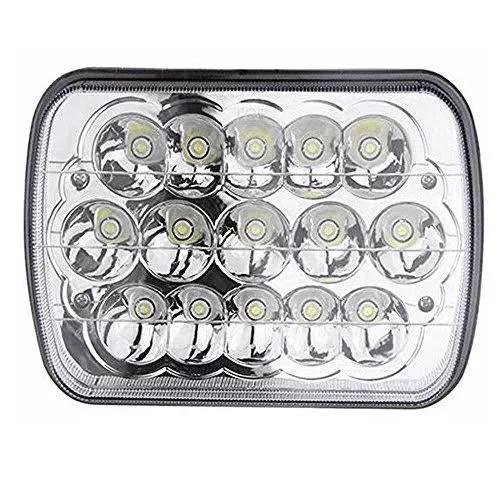 2pcs 7 X6 LED Headlights High Low Sealed Beam Headlamp 45W H6052 H6054 for Ford E-150 E-250 E-350