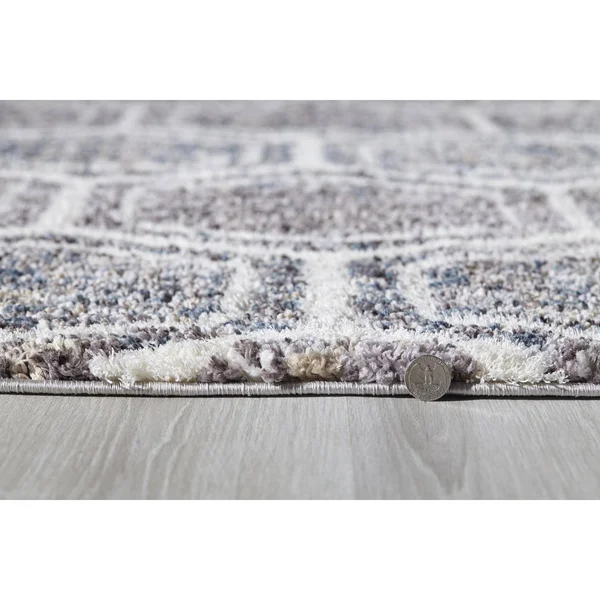 Kas Bungalow 2303 Grey/Teal Dimensions Area Rug 3&3x22 x 4&11