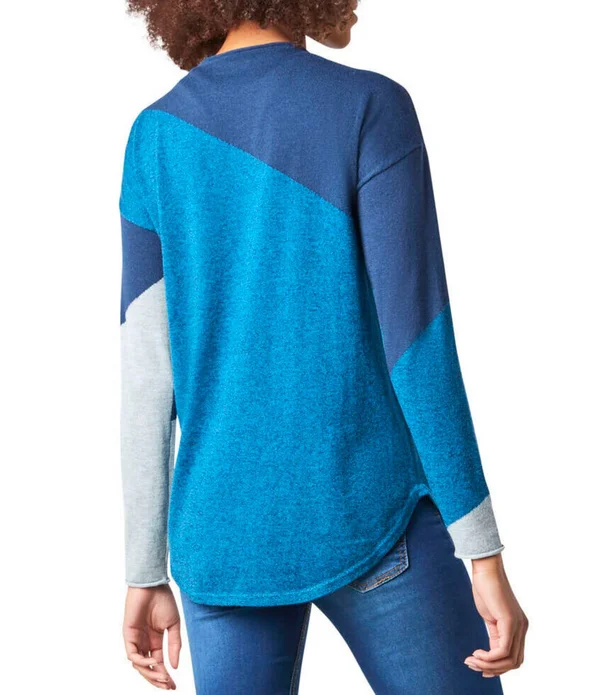 Smartwool Shadow Pine Colorblock Sweater - Women's Ginger Heather - M