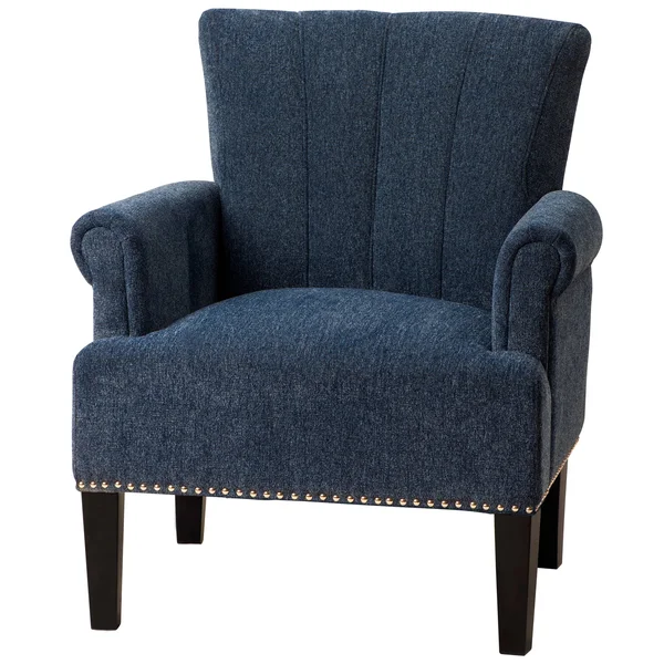 AOOLIVE Modern Button-Tufted Wingback Accent Chair - Cream