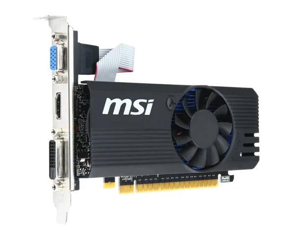 MSI GeForce GT 730 K-2GD5LP/OC Low Profile Graphics Card - 2 GB GDDR5 - 64-bit - 1006 MHz - 141.0 x 69.0 x 29.0 mm
