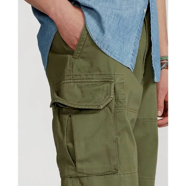 Ralph Lauren Men's 10.5-inch Classic Fit Twill Cargo Shorts - Size 31 in Army Olive