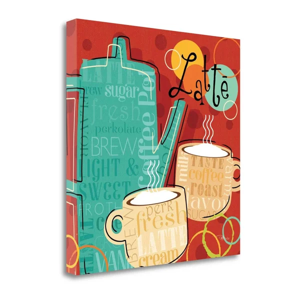 Tangletown Fine Art 'Funky Brew III' by Pela Studio Graphic Art on Wrapped Canvas