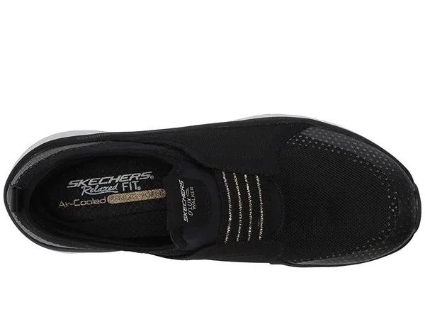 Skechers D&Lux Walker Women's Shoes Black/Gold : 5 B - Medium