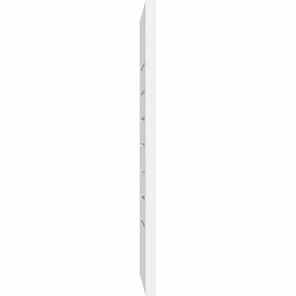 Ekena Millwork GVPVE34X2201SF 34x22W x 22x22H Vertical Surface Mount PVC Gable Vent: Functional, w/ 3-1/2x22W x 1x22P Standard F