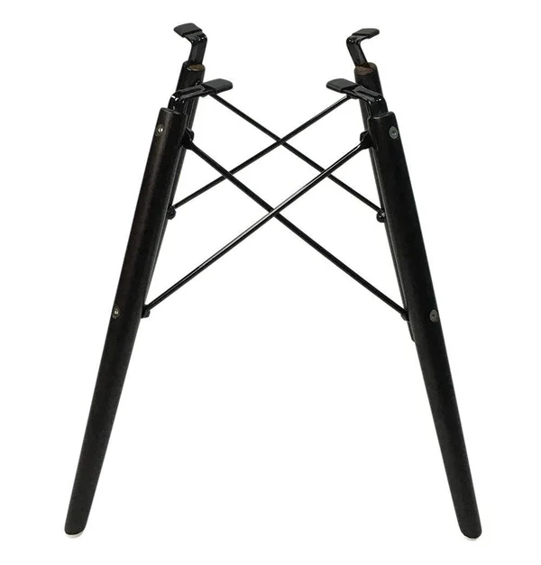 Eiffel Chair - Wooden Legs - yellow-pp - Dark Walnut