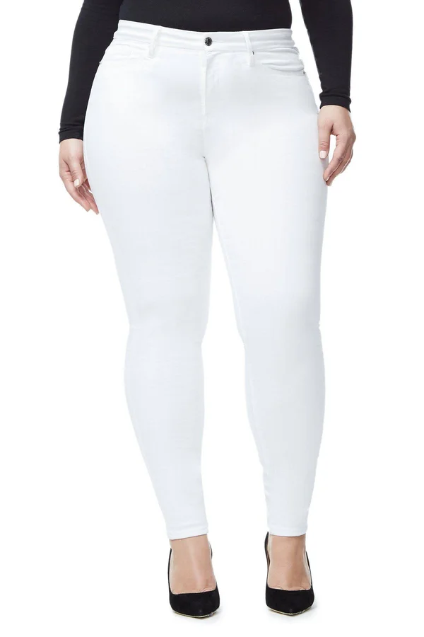Women's Good American Good Legs High Rise Skinny Jeans - Size 15 - White