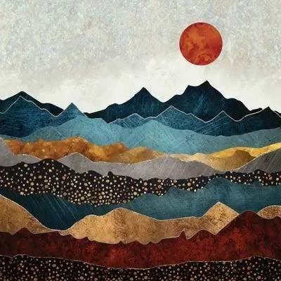 SpaceFrog Designs Canvas Art Prints - Amber Dusk