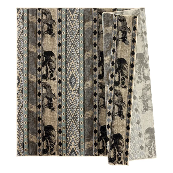 Wild Life Collection Cream/Beige Area Rug - 8& x 11&