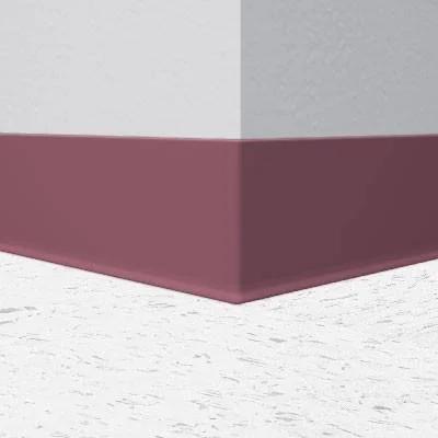 Flexco 059 Plum Pudding 6x22 Vinyl Cove Molding 6x22 x 48x22 Pieces (30/Box) - Cove (with Toe)