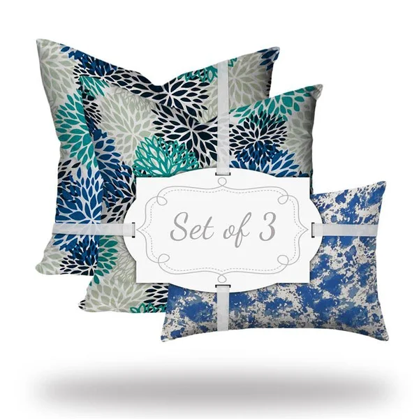 Joita Samoa Collection Indoor Outdoor Lumbar Pillow Set Sewn Closed