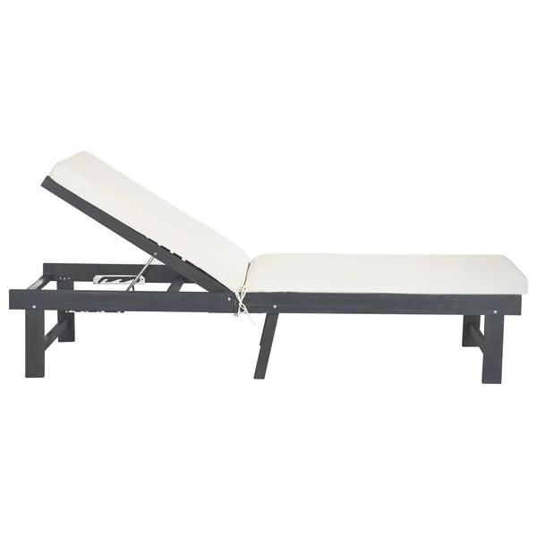 Safavieh Ash Grey/Beige Inglewood Chaise Lounge Chair