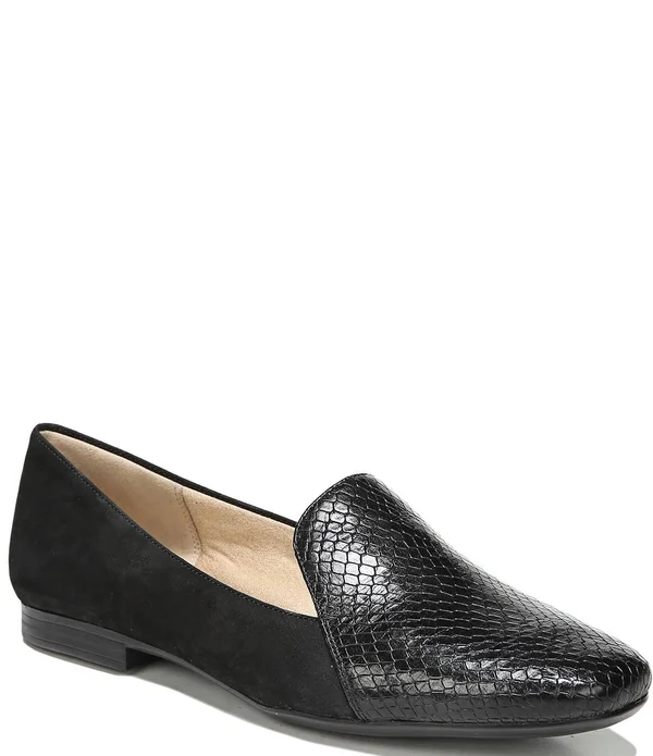 Naturalizer Emiline Flats - Black Snake