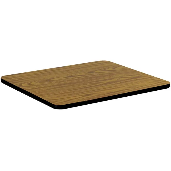 Correll Inc Square Cafe Breakroom Top in Medium Oak - ShopLadder