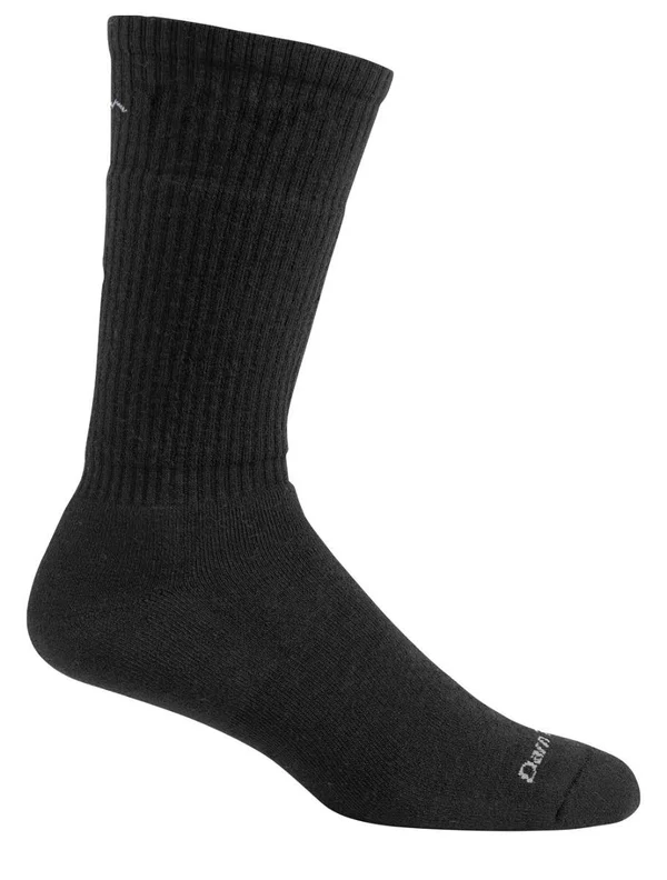 Darn Tough Vermont Men's Standard Issue Mid-Calf Light Cushion Sock - Black - Medium
