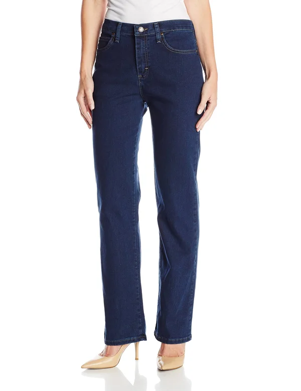 Lee Women's Original Relaxed Fit Straight Leg Jeans Dark (Size 4 x S)