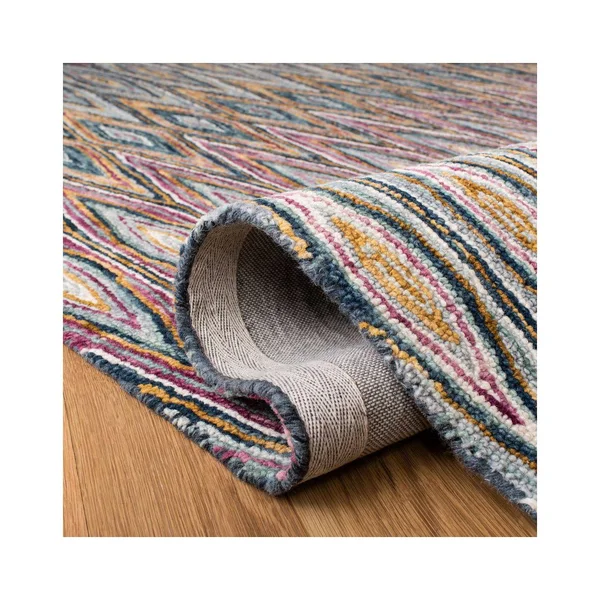Safavieh Aspen Rug Collection APN805M - Blue - Pink - 7& x 7& Round