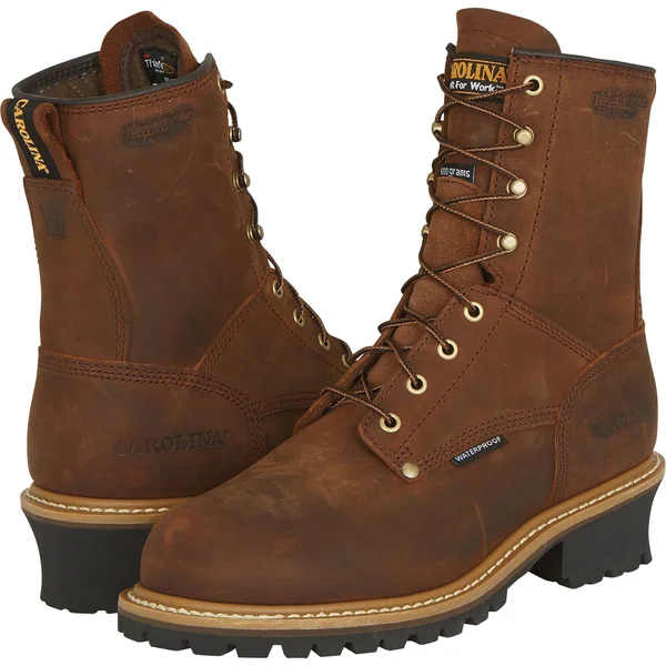 Carolina Men's 8x22 Waterproof Insulated Logger Boot