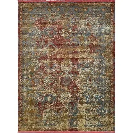 Unique Loom Guanabacoa Baracoa Rug - Size: 10& 0 x 13& 0, Red