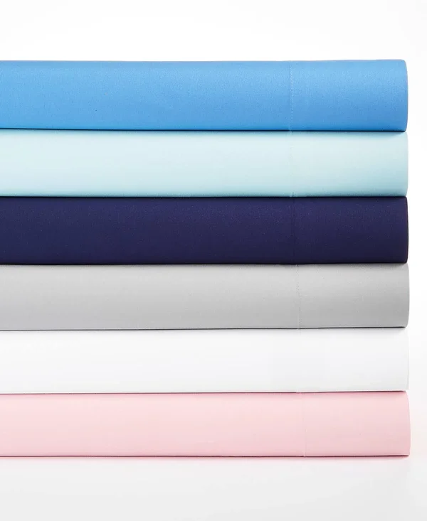 Martha Stewart Essentials Solid Microfiber 4-pc. Full Sheet Set - Created for Macy&s - Blush