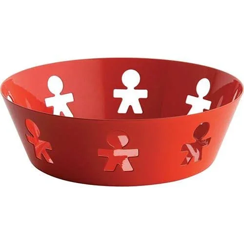 Alessi Girotondo Round Basket Black