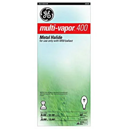 GE Lighting 26435 400 Watt Clear Halide Lamp