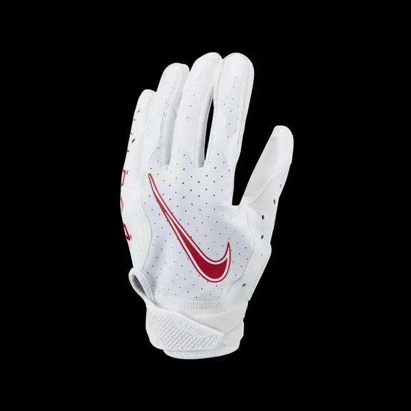 Nike Adult Vapor Jet 6.0 Receiver Gloves - Medium, White
