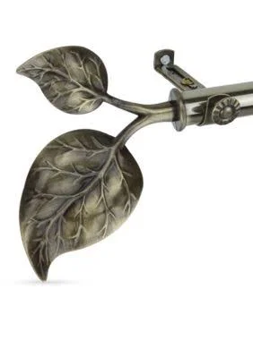 Rod Desyne Antique Brass Ivy Curtain Rod 48-in. - 84-In.